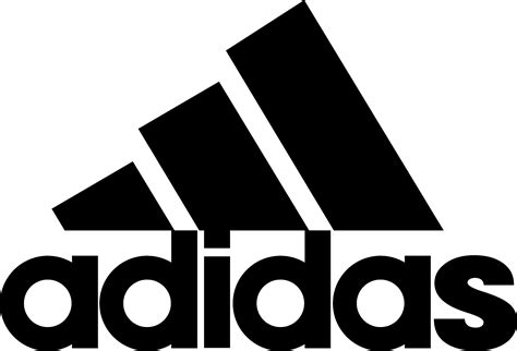 adidas logo black and white.